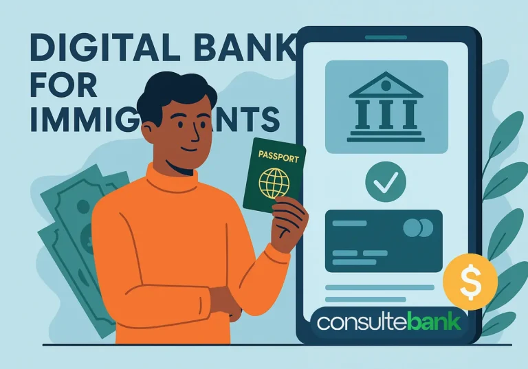 Digital Bank for Immigrants: 5 Accounts That Approve Fast - Consulte Bank