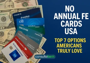 No annual fee cards USA: Top 7 Options Americans Truly Love - Consulte Bank