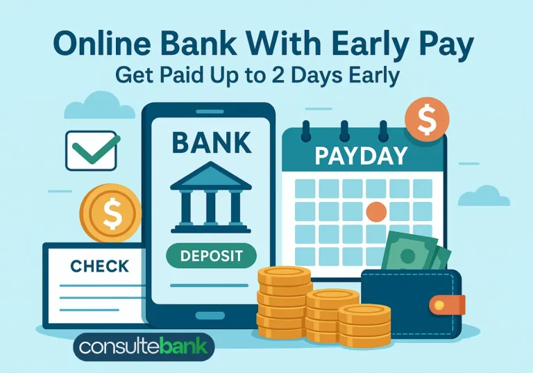 Online Bank With Early Pay: How to Get Paid Up to 2 Days Early - Consulte Bank